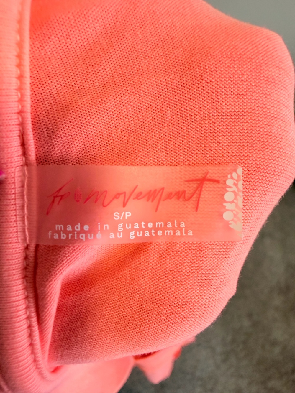 FP MOVEMENT HOT SHOT TEE ROMPER ONESIE OVERSIZED SIZE SMALL NEON ORANGE NWOT - Picture 12 of 12